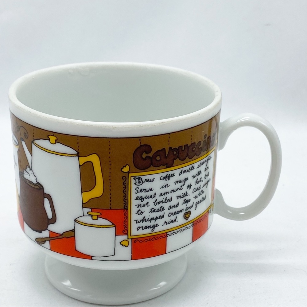 Vintage 70’s Cappuccino Footed Mug Japan